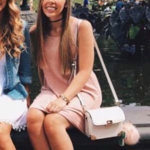 Full Tilt Blush Pink Suede Shift Dress (NWT)